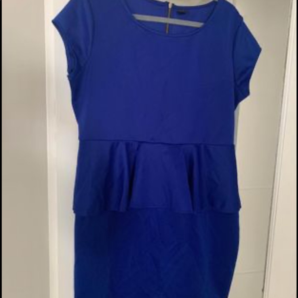 XL blue dress